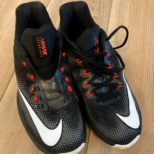 Nike Air Max Infuriate Low Black/Gray/Orange Basketball Shoes Sz 7.5